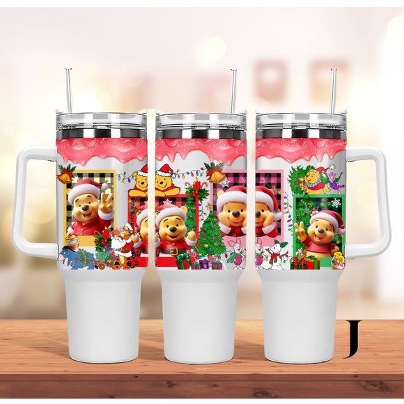 Disney Winnie the Pooh Brand new 40 oz double wall stainless travel offi… - Picture 1 of 16
